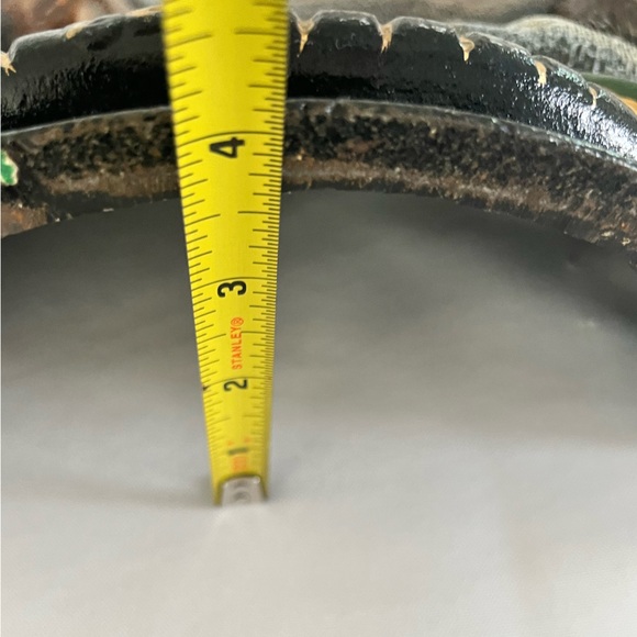 Vintage Bassett Hound Dog Cast Iron Large Doorstop upper deck Vintage Hand Paint - Picture 9 of 14